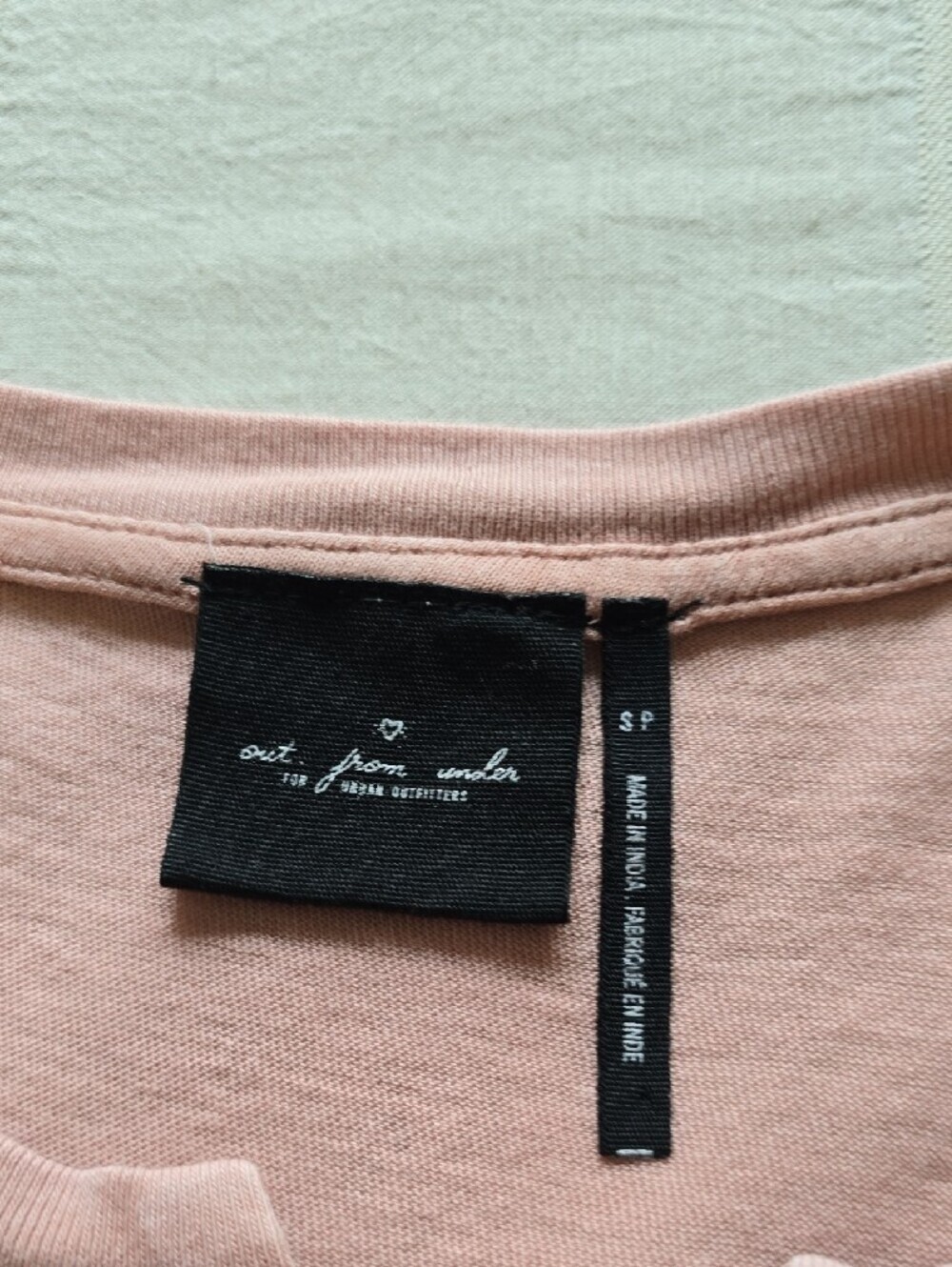 Urban Outfitters Out From Under Henley Soft Blush Pink Size Small - Picture 4 of 10